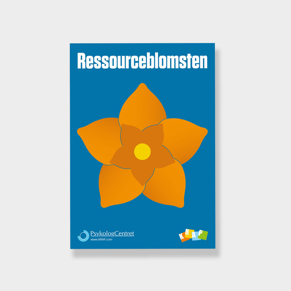 KRAP ressourceblomsten plakat i orange