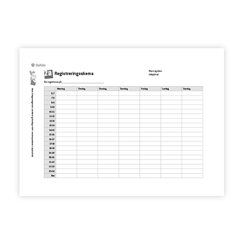 KRAP skema 2a-Registreringsskema fra søjle 1