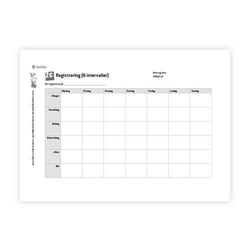 KRAP skema 2c Registrering fra søjle 1