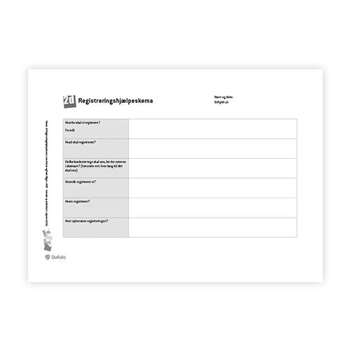 KRAP skema 2d Registreringshjælpeskema fra søjle 1