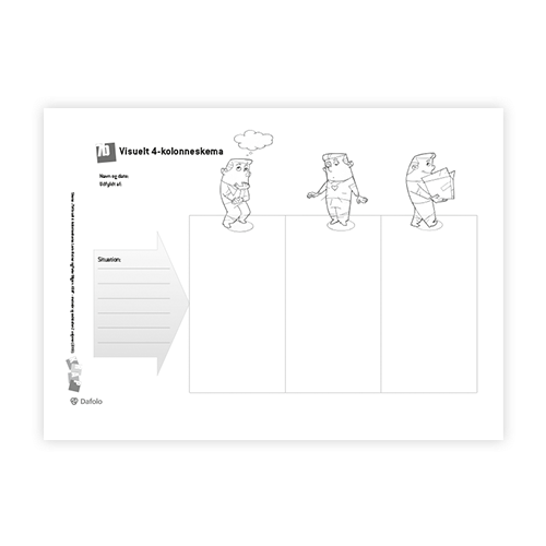 KRAP skema 7b Visuelt 4-kolonneskema fra søjle 1