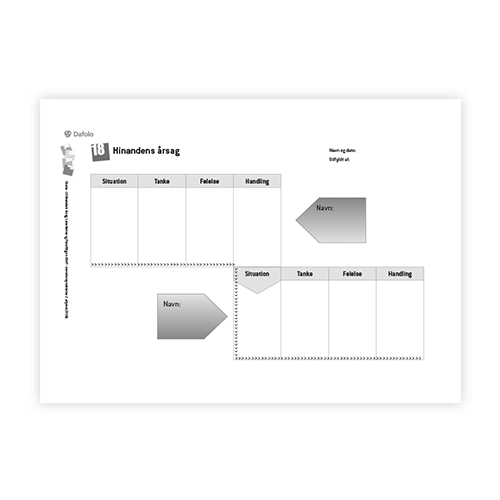 KRAP skema 18 Hinandens årsag fra søjle 2