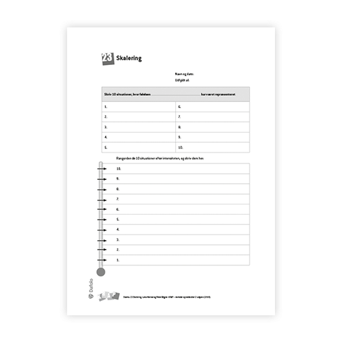 KRAP skema 23 Skalering fra søjle 2