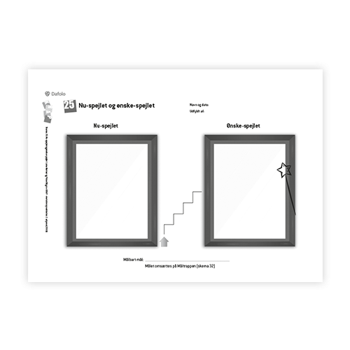 KRAP skema 25 Nu spejlet og ønske-spejlet fra søjle 2