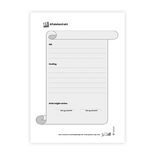 KRAP skema 31 Aftalekontrakt fra søjle 2