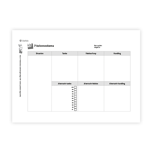 KRAP skema 37 7-kolonneskema fra søjle 3